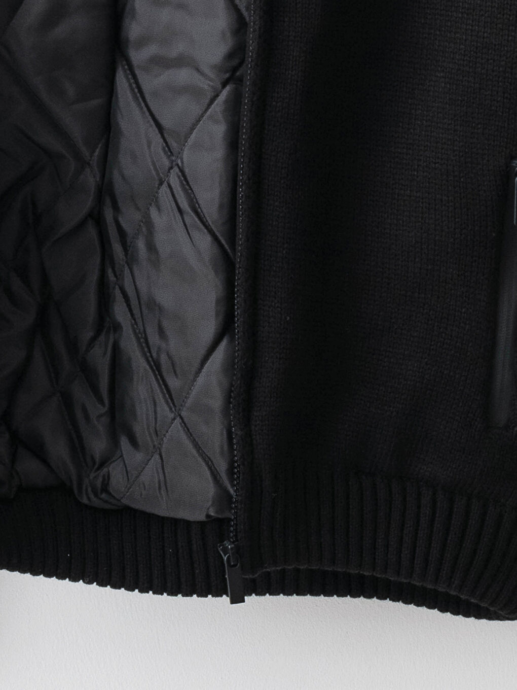 Siyah Dar Kalıp Kapüşonlu Uzun Kollu Erkek Triko Hırka-7