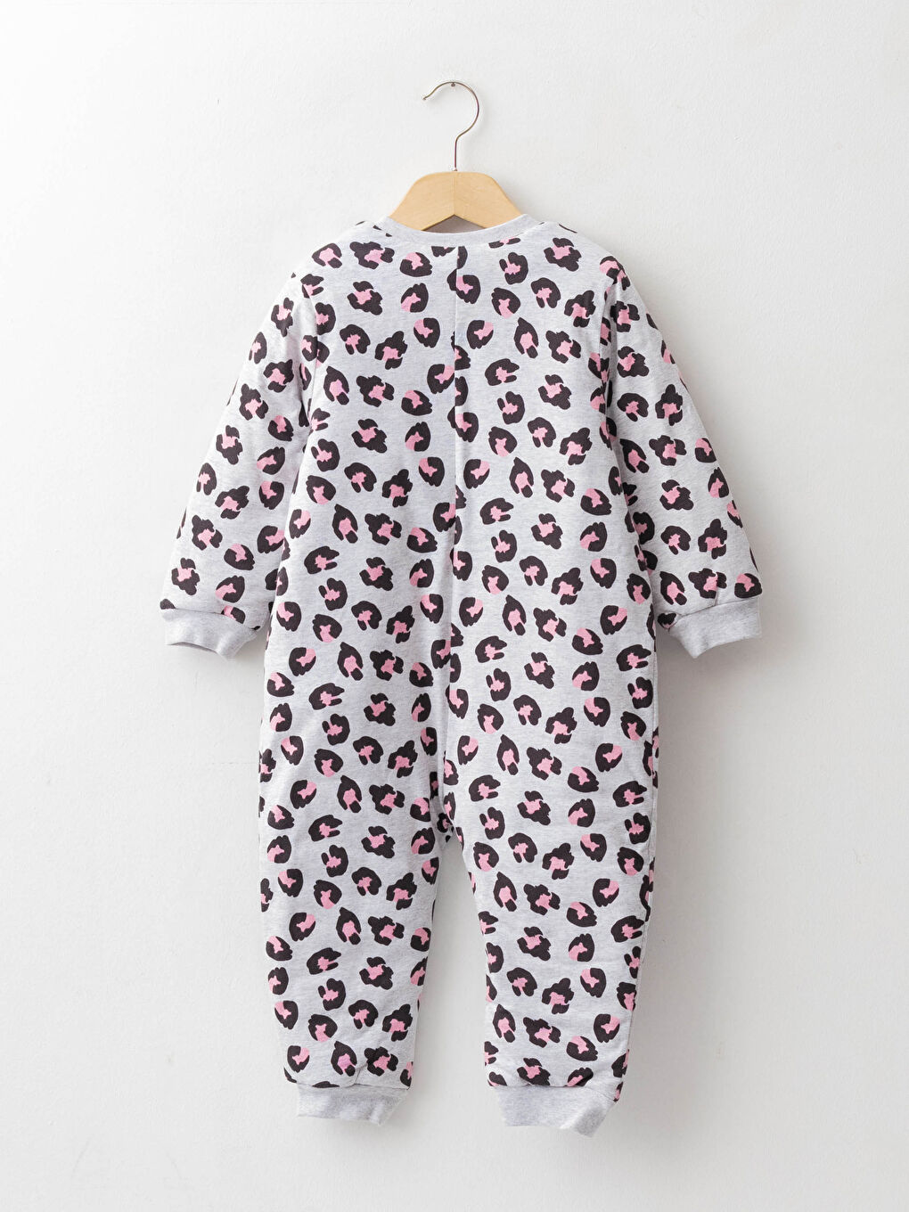 LCW baby Rundhalsausschnitt Langarm Bedruckter Baby Mädchen Overall mit Reißverschluss -W12936Z1-LRV