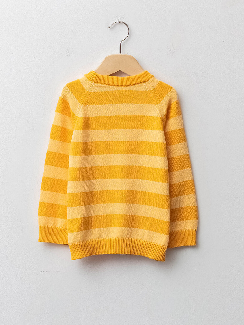 Crew Neck Long Sleeve Striped Baby Boy Tricot Sweater-2
