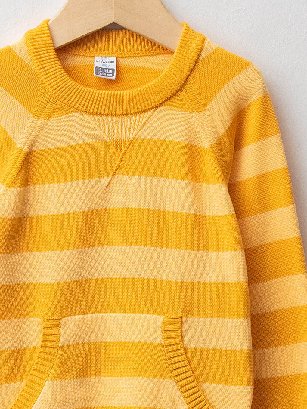 Crew Neck Long Sleeve Striped Baby Boy Tricot Sweater-4