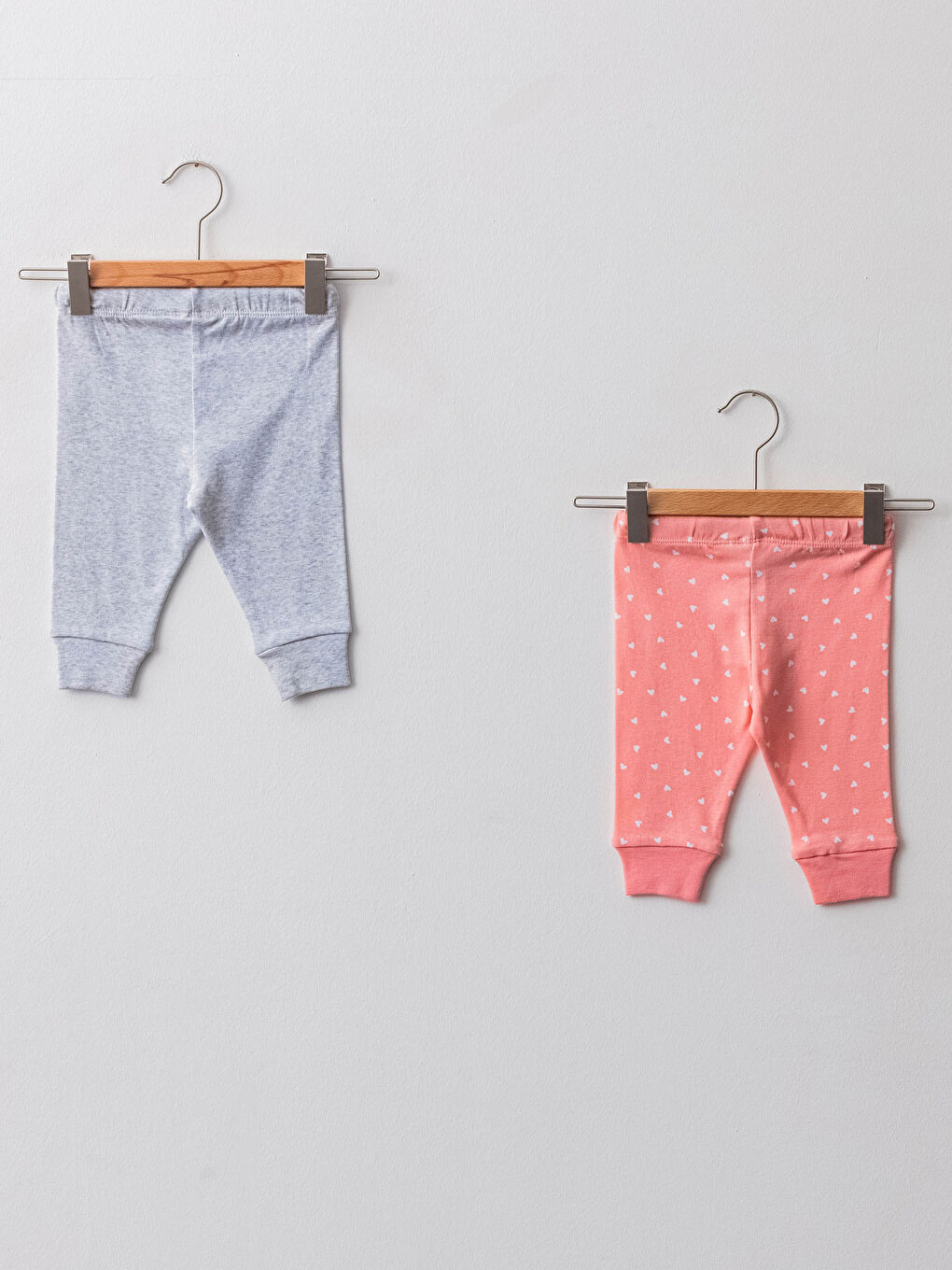 серпімді белдік сәби қыздарға арналған пижама шалбарлары 2 данадан тұратын-1