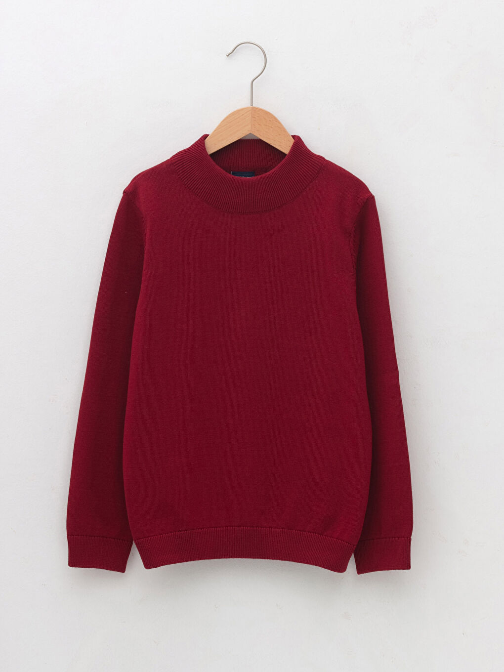 Basic Turtleneck Long Sleeve Boy's Slim Knitwear Sweater