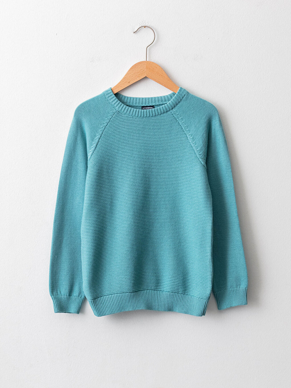 LCW Kids Rundhalsausschnitt Basic Langarm Jungen Dünner Strickpullover -W13173Z4-GLM