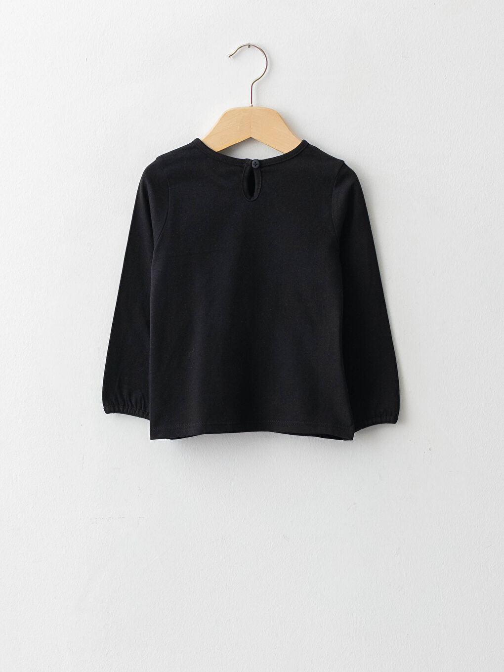 LCW baby Crew Neck Long Sleeve Basic Baby Girl T-shirt -W13379Z1-CVL