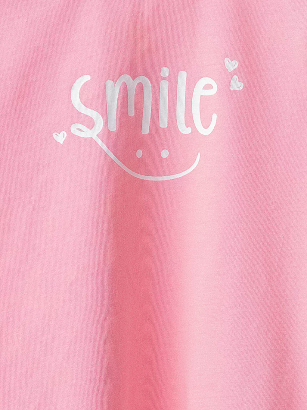 Pembe Bisiklet Yaka Uzun Kol Baskılı Kız Bebek Tişört-2