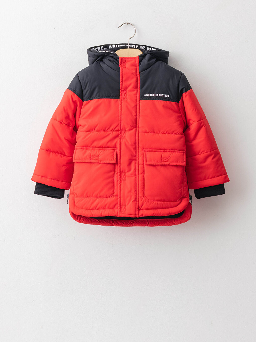 معطف للأولاد الرضع بغطاء للرأس وأكمام طويلة