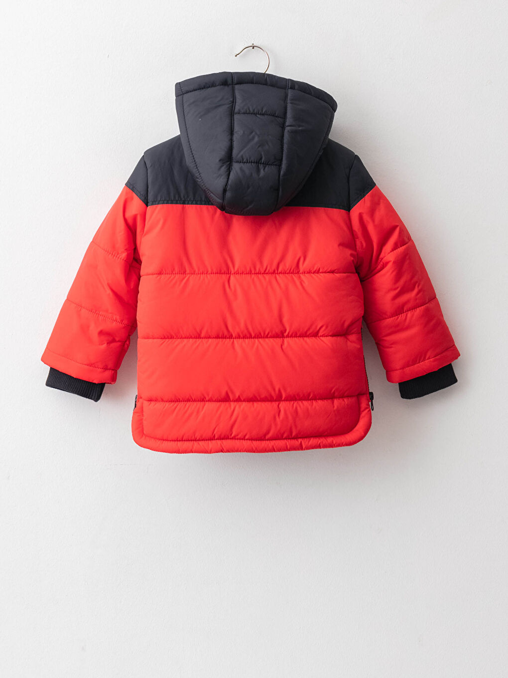 معطف للأولاد الرضع بغطاء للرأس وأكمام طويلة-1