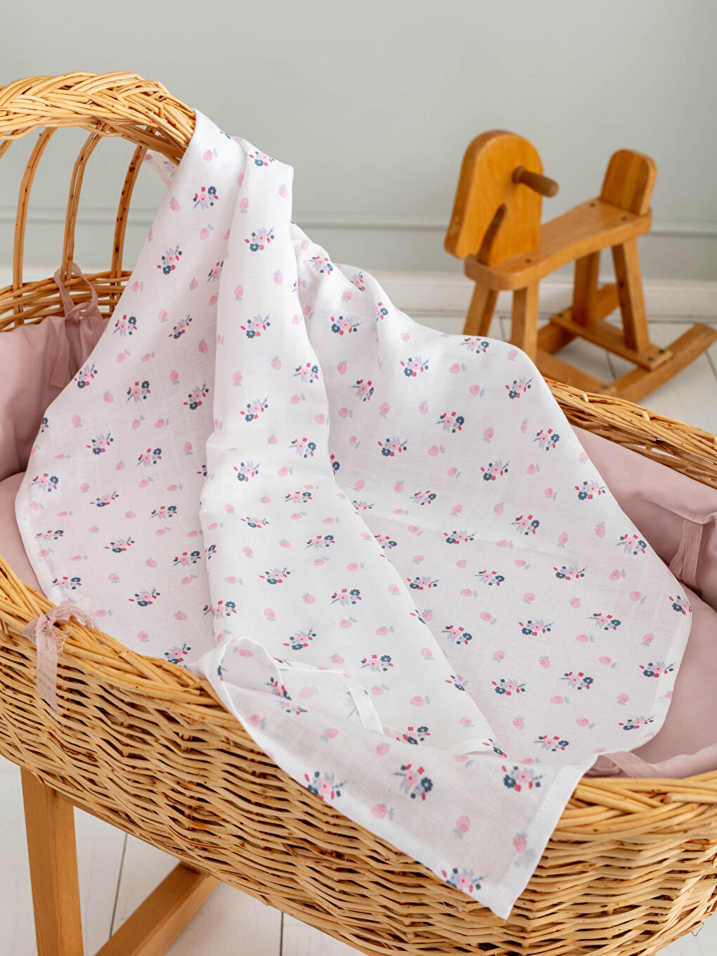 Baskılı Unisex Bebek Muslin Bez