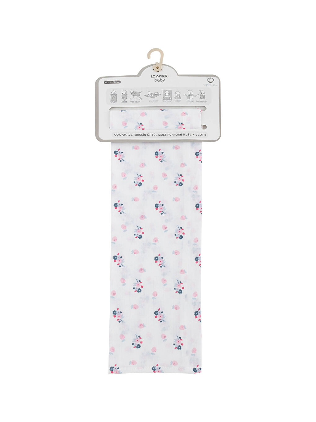 Baskılı Unisex Bebek Muslin Bez-3