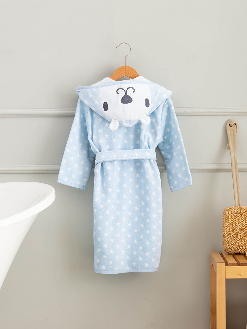 LCW baby Hooded Long Sleeve Cotton Baby Boy Bathrobe -W13628Z1-LQQ