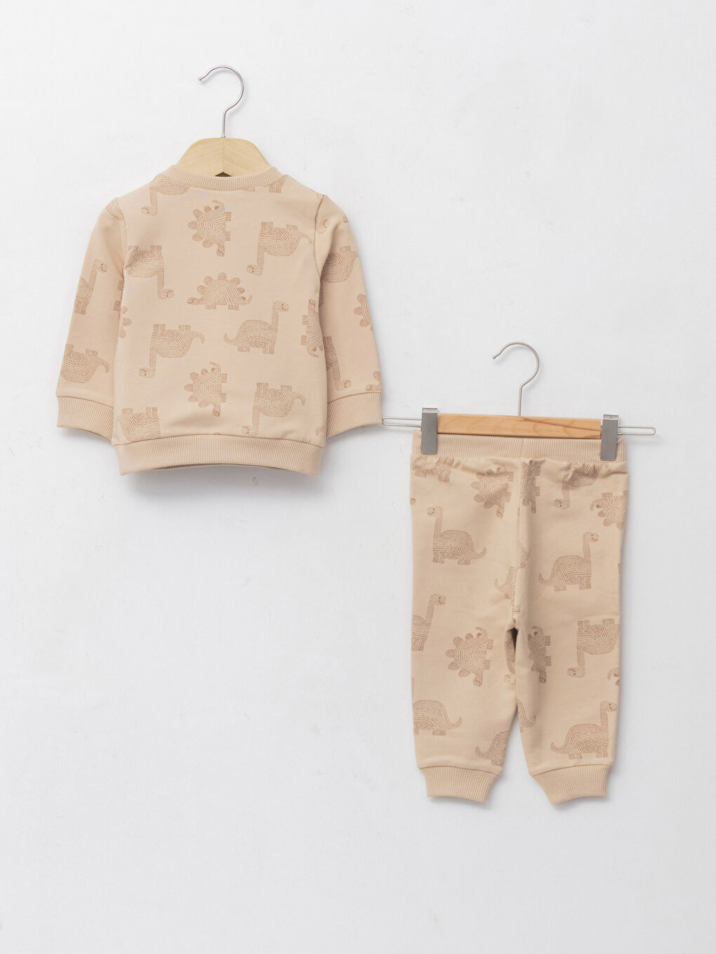 Crew Neck Long Sleeve Printed Baby Boys' Sweatshirt and Pants 2 Pack Set-1