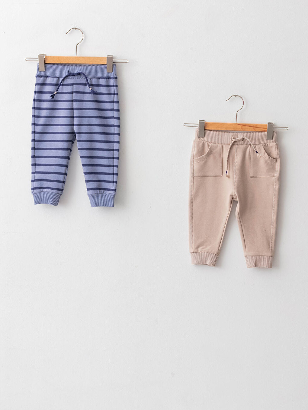 Брюки-джоггеры для малышей мальчиков с эластичной талией, 2 шт.