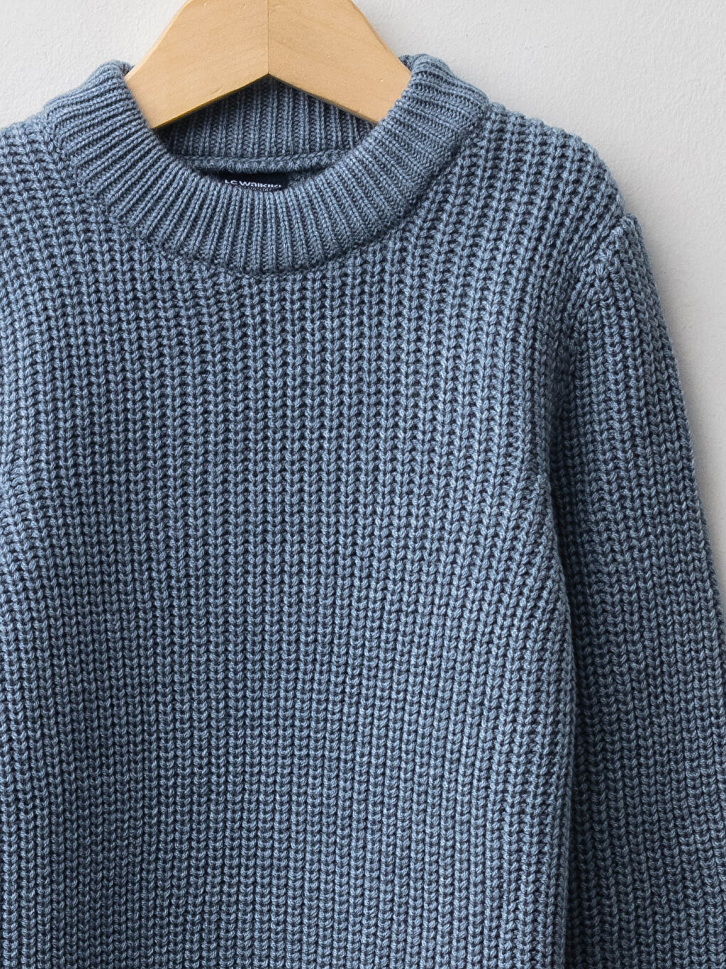 Crew Neck Basic Long Sleeve Boys' Knitwear Sweater-6