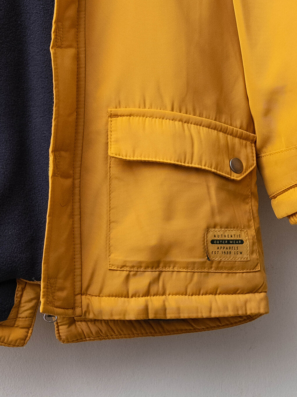 LCW baby Kapüşonlu Basic Uzun Kollu Erkek Bebek Kaban -W13881Z1-G0J
