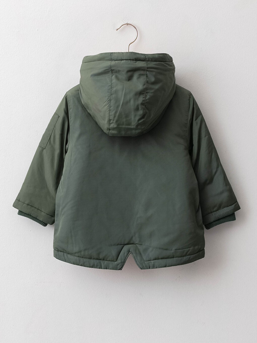 Hooded Basic Long Sleeve Baby Boy Coat-1