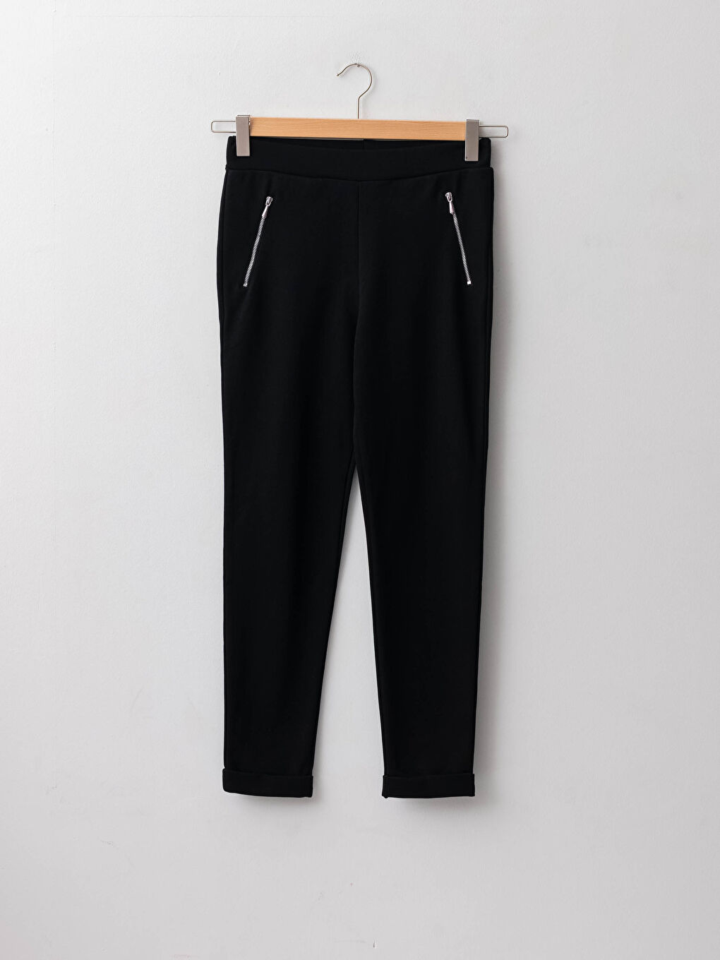 Elastic Waist Regular Pocket Detailed Women's Sweatpants-4