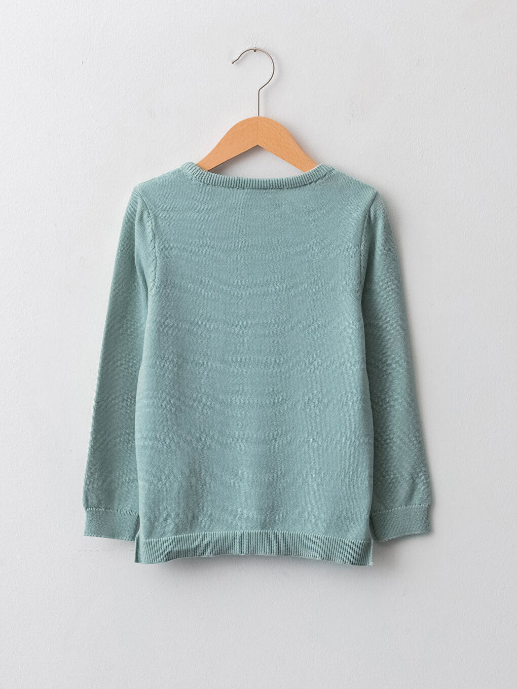 LCW Kids Crew Neck Printed Long Sleeve Girl Tricot Sweater -W13985Z4-GBZ