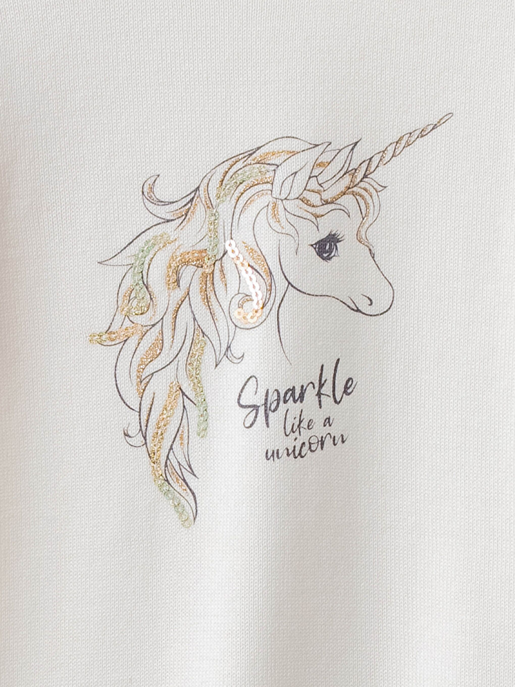 Crew Neck Long Sleeve Printed Girls' Knitwear Sweater-2