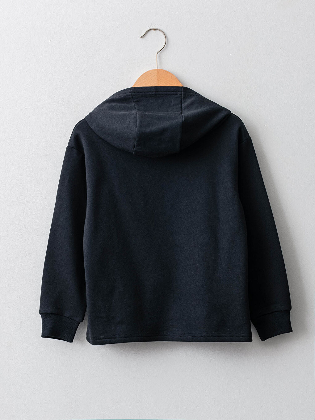 Antrasit Kapüşonlu Baskılı Uzun Kollu Erkek Çocuk Sweatshirt-1