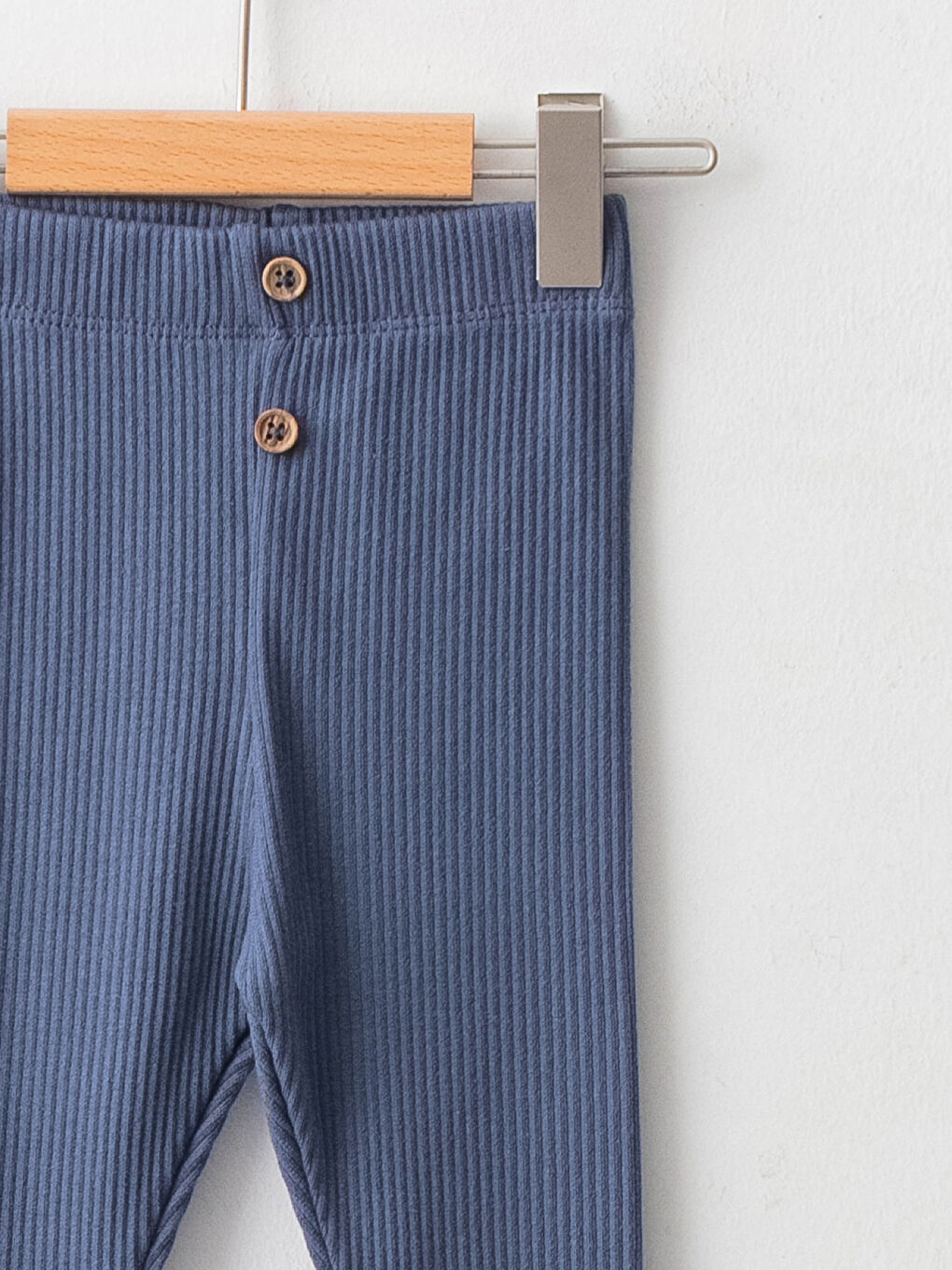 بنطلون طفل صغير قطني أساسي بخصر مطاطي-2