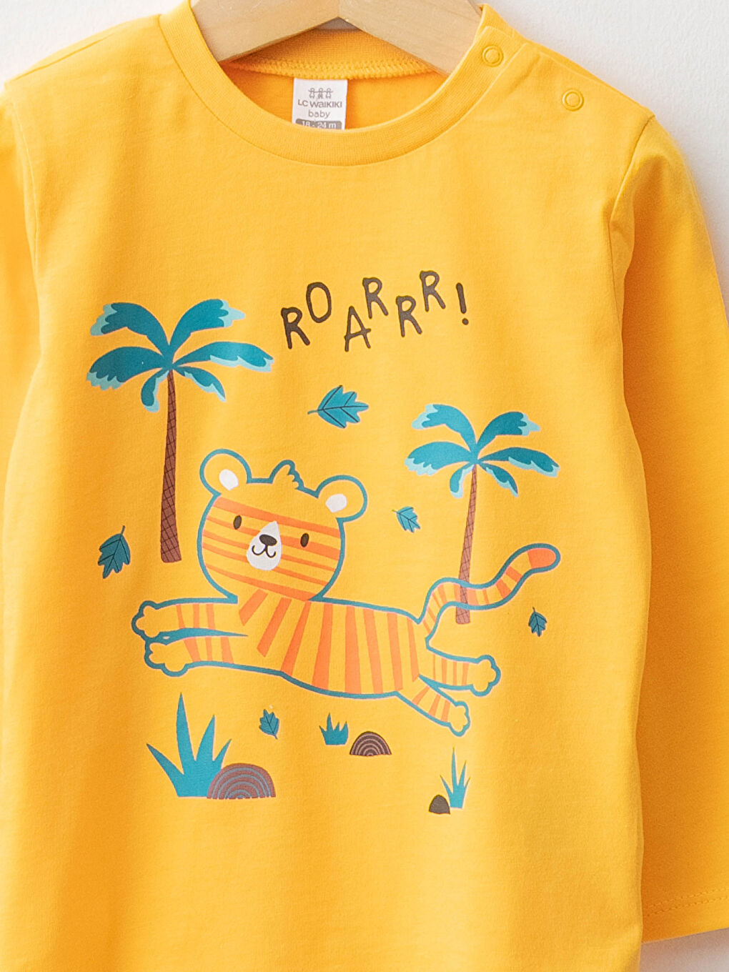 Crew Neck Long Sleeve Printed Cotton Baby Boy Pajama Set-2