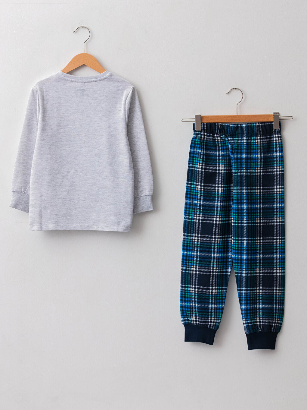 Set de Pijama pentru Băieți cu Mânecă Lungă și Imprimeu cu Guler Rotund-4