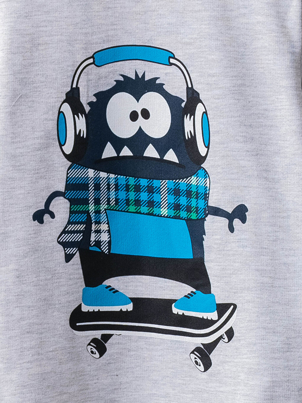 Set de Pijama pentru Băieți cu Mânecă Lungă și Imprimeu cu Guler Rotund-5