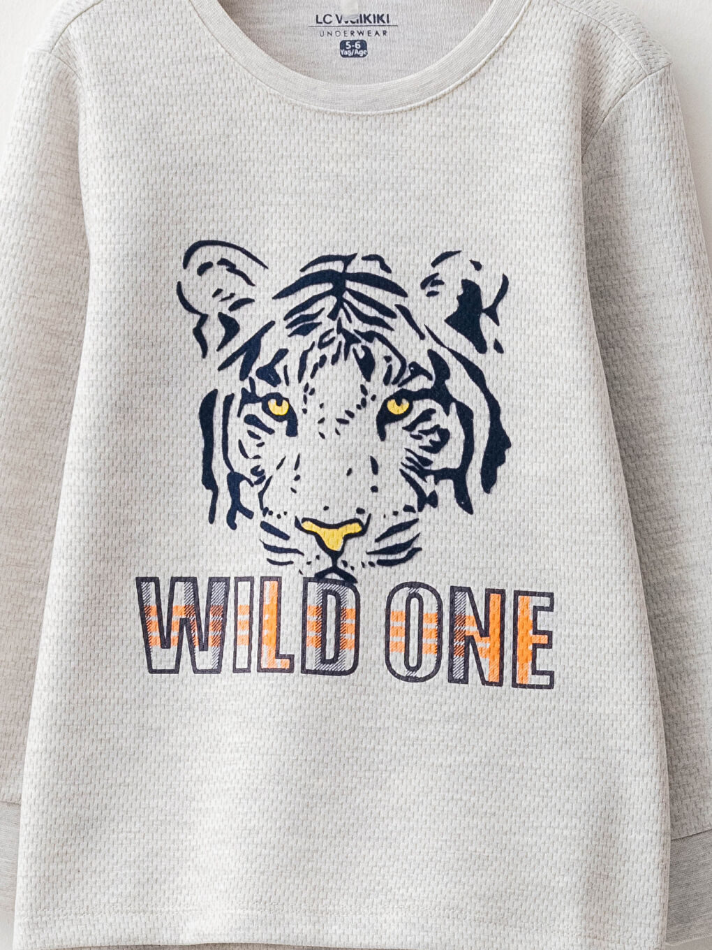 LCW Kids Rundhalsausschnitt Bedrucktes Langarm Pyjama-Set für Jungen -W15107Z4-L8Q