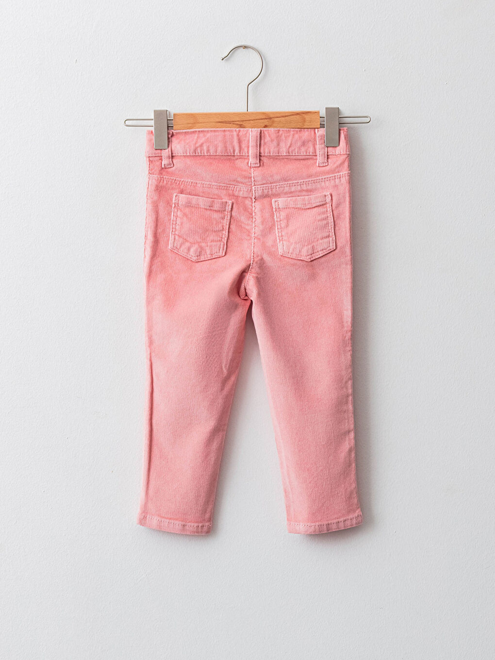 LCW baby Basic Slim Fit Elastic Waist Corduroy Baby Girl Pants -W15128Z1-FGV