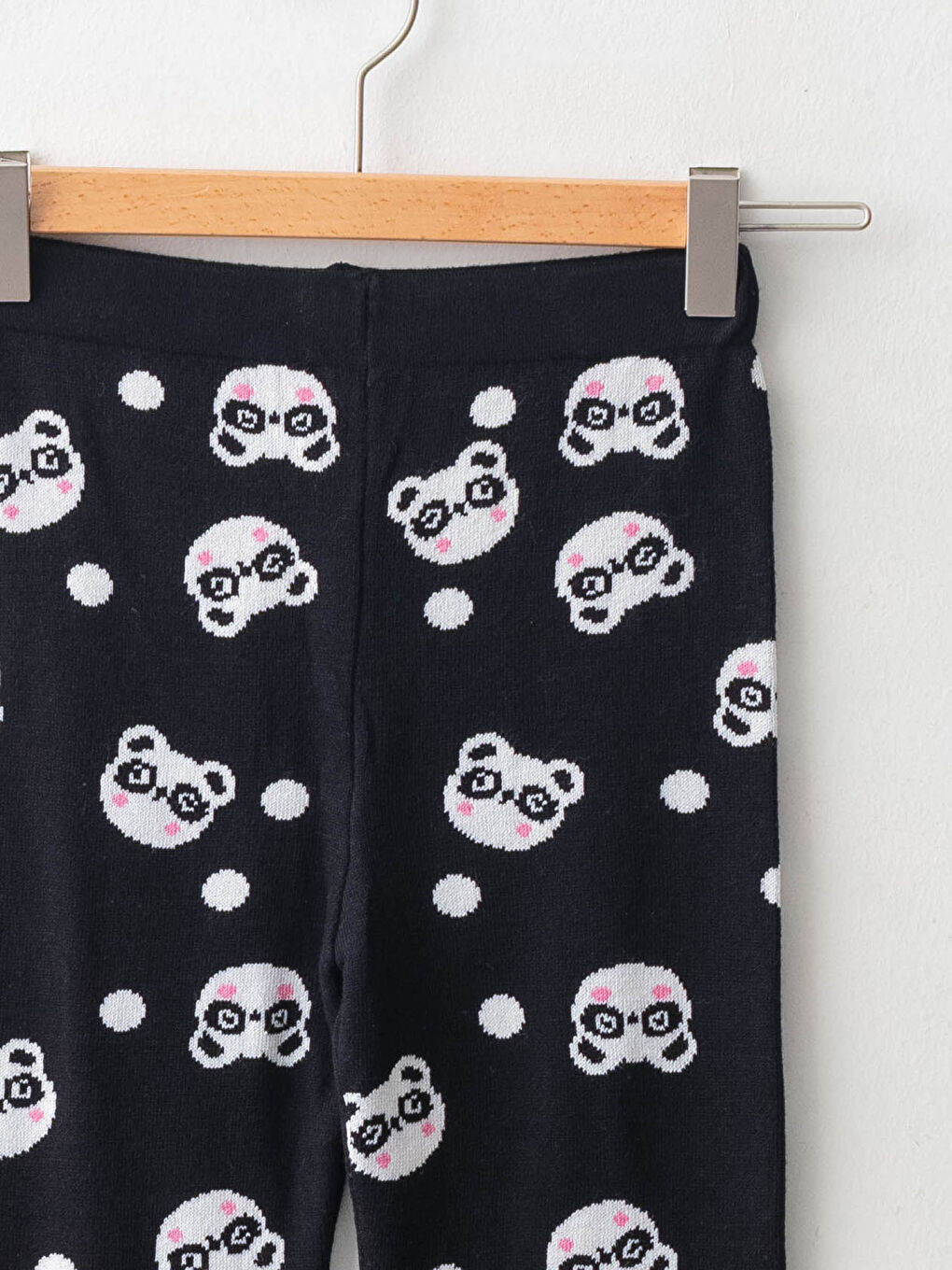 Elastic Waist Patterned Girl Tricot Tights-2