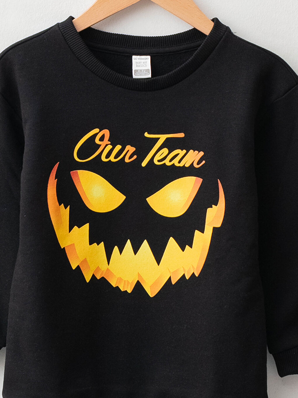 LC Waikiki Crew Neck Long Sleeve Printed Baby Boy Sweatshirt Father and Son Combination -W15330Z1-CVL
