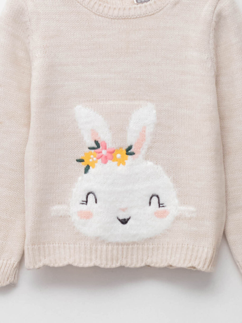 LCW baby Crew Neck Long Sleeve Baby Girl Sweater and Trousers 2-Pack Set -W15339Z1-D2Y
