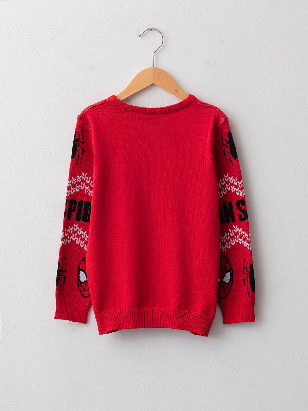LCW Kids Pullover mit Rundhalsausschnitt, Spider-Man-Muster und langen Ärmeln für Jungen -W15348Z4-HJY