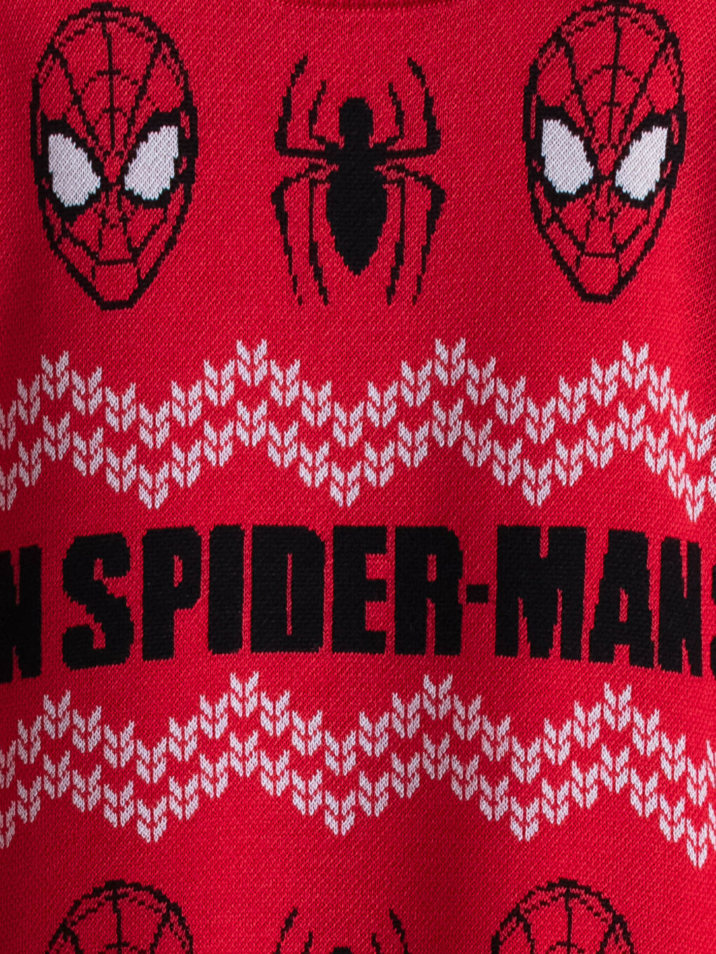 LCW Kids Pullover mit Rundhalsausschnitt, Spider-Man-Muster und langen Ärmeln für Jungen -W15348Z4-HJY