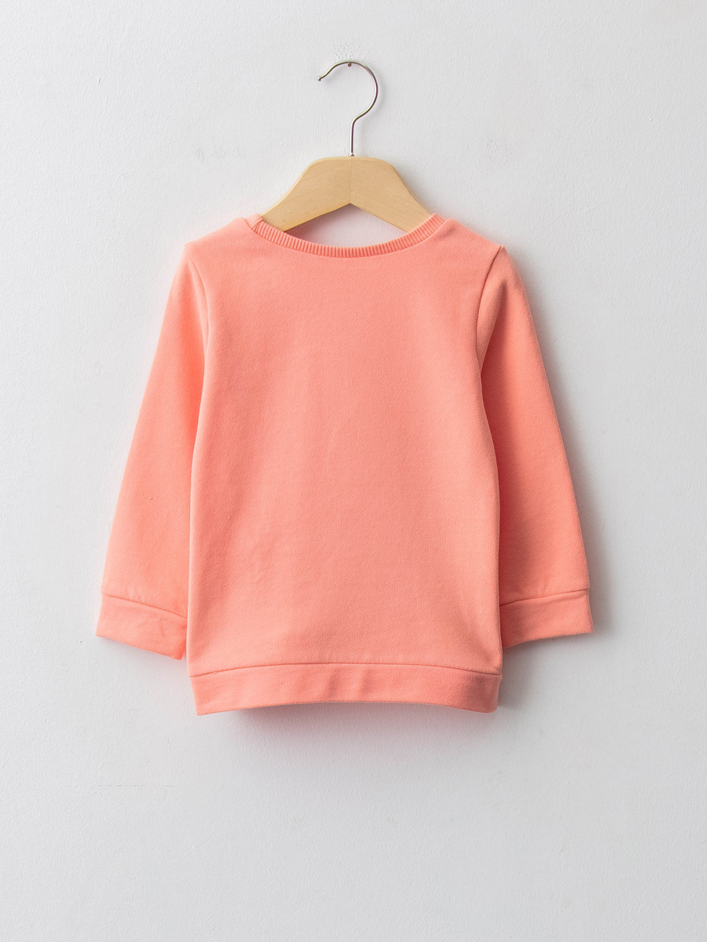 Mercan Bisiklet Yaka Uzun Kollu Baskılı Kız Bebek Sweatshirt-1