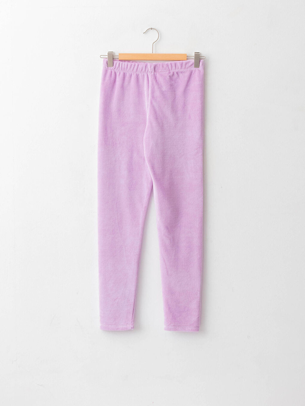 LCW Kids Elastic Waist Basic Velvet Girl Long Tights -W15538Z4-KYA