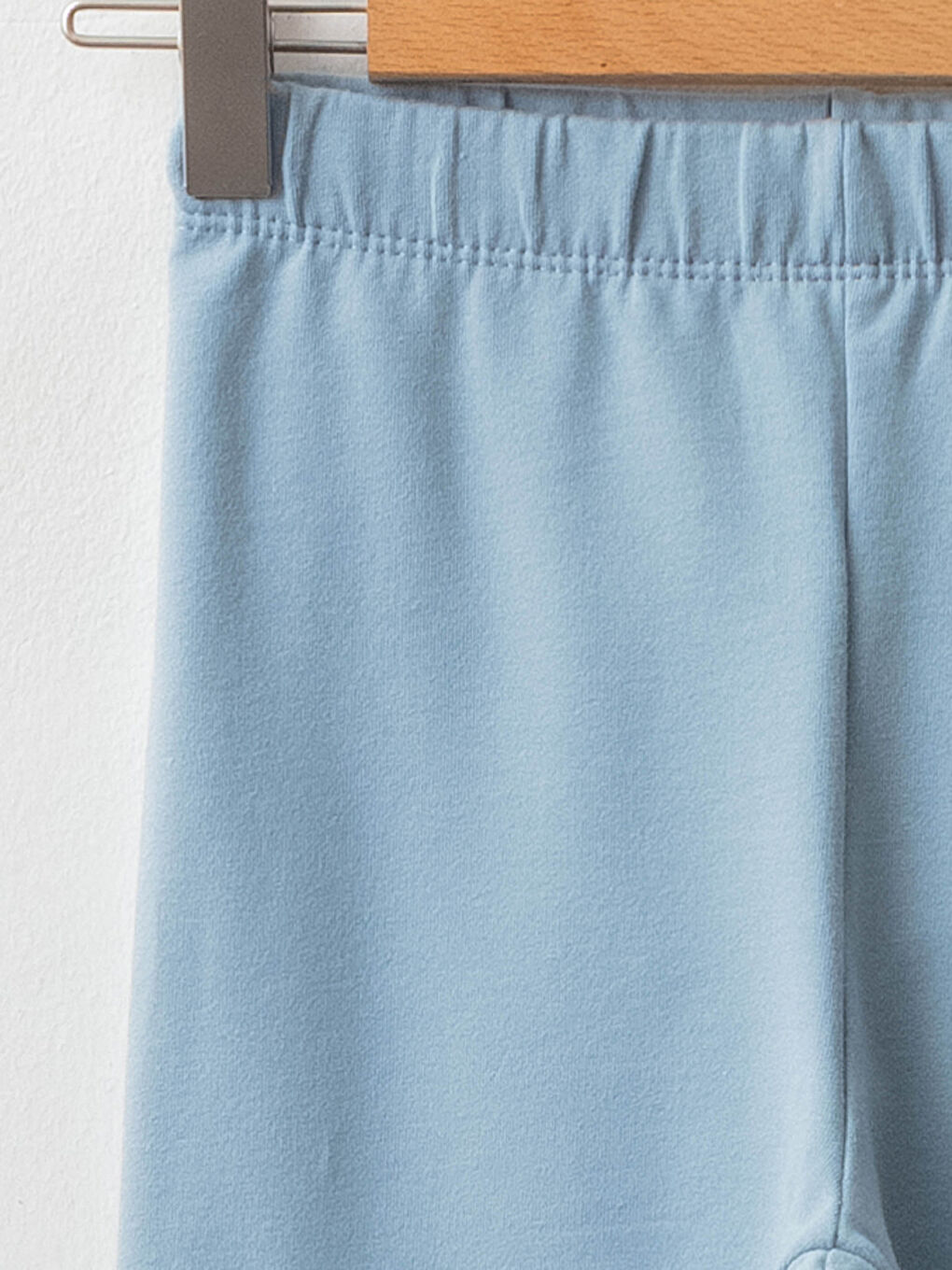 بنطلون ليجن طويل بناتي بوسط مطاطي بسيط-2