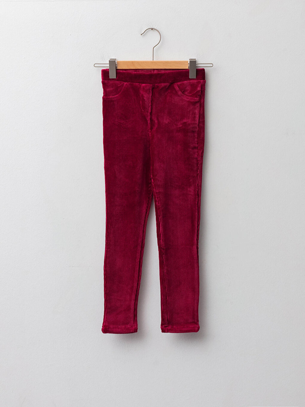 Қыздарға арналған барқыт ұзын леггинстер орта белді