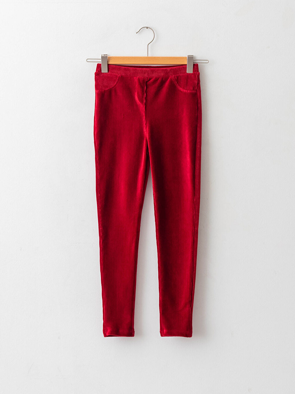 Базовые бархатные лосины для девочек с резинкой на талии