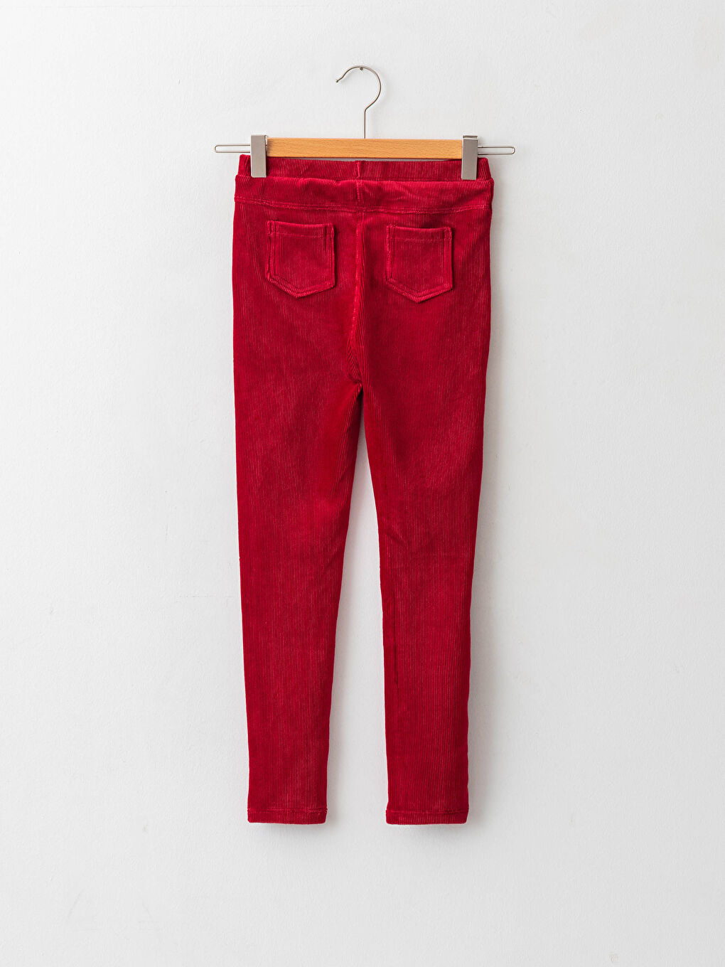 Базовые бархатные лосины для девочек с резинкой на талии-1