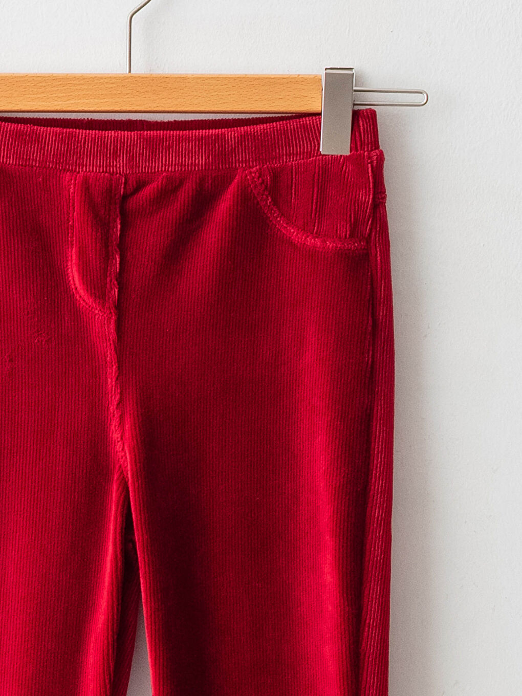 Базовые бархатные лосины для девочек с резинкой на талии-2