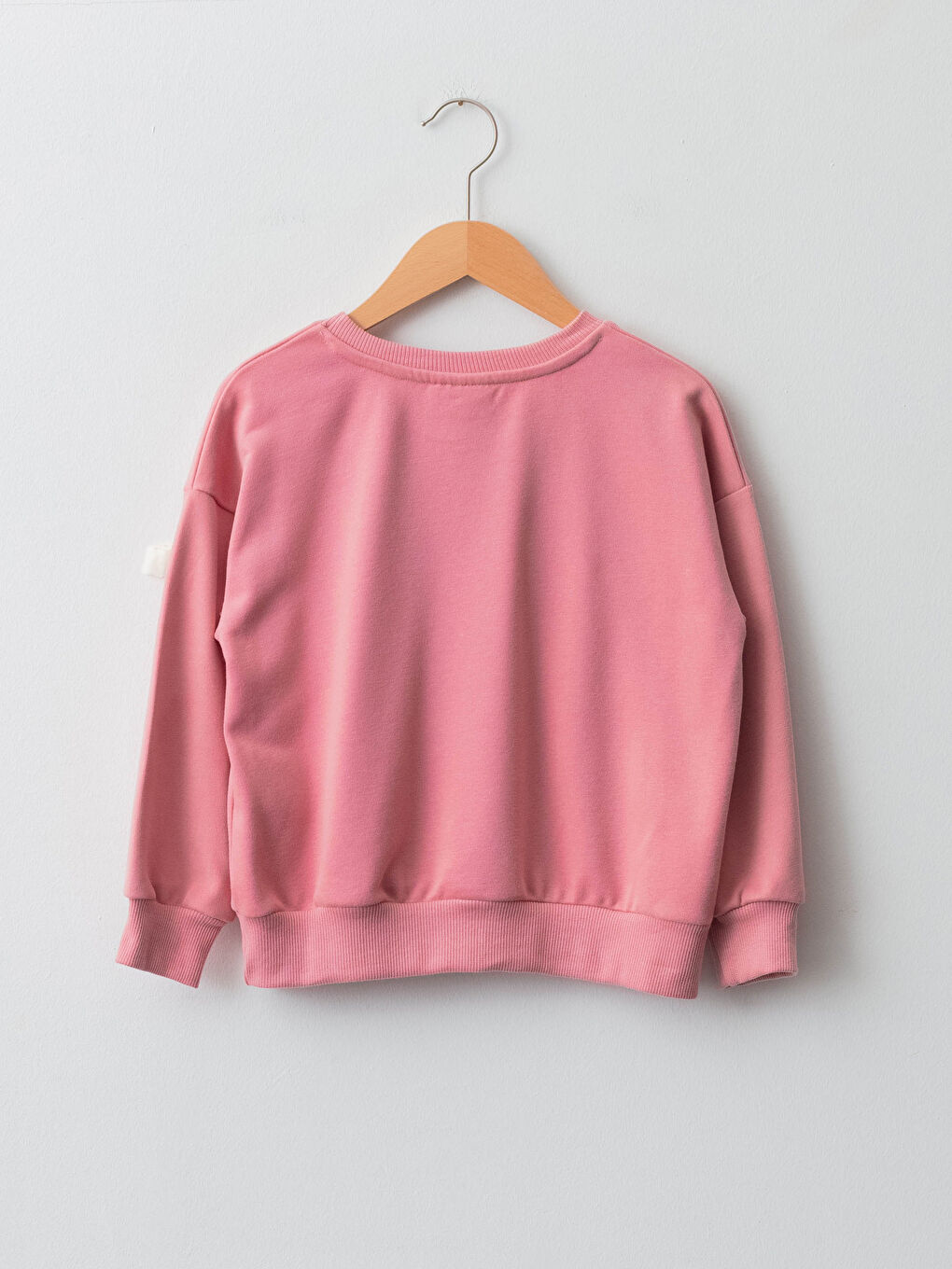 LCW Kids Bisiklet Yaka Basic Uzun Kollu Kız Çocuk Sweatshirt -W15542Z4-GJZ