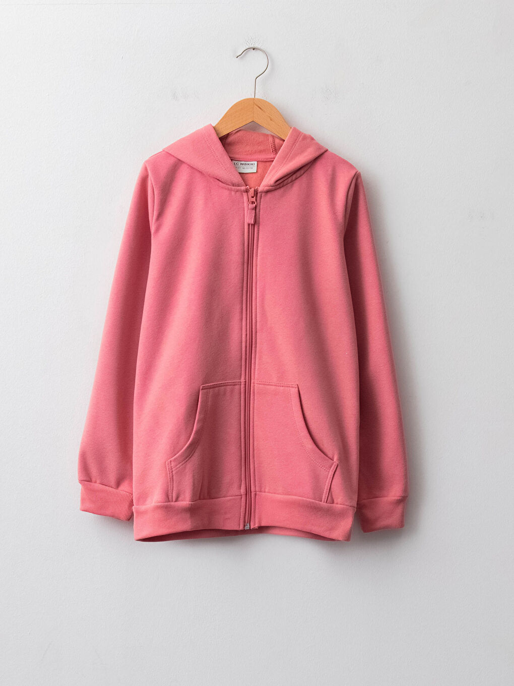 қыздарға арналған капюшонды негізгі ұзын жеңді сыдырмалы свитшот