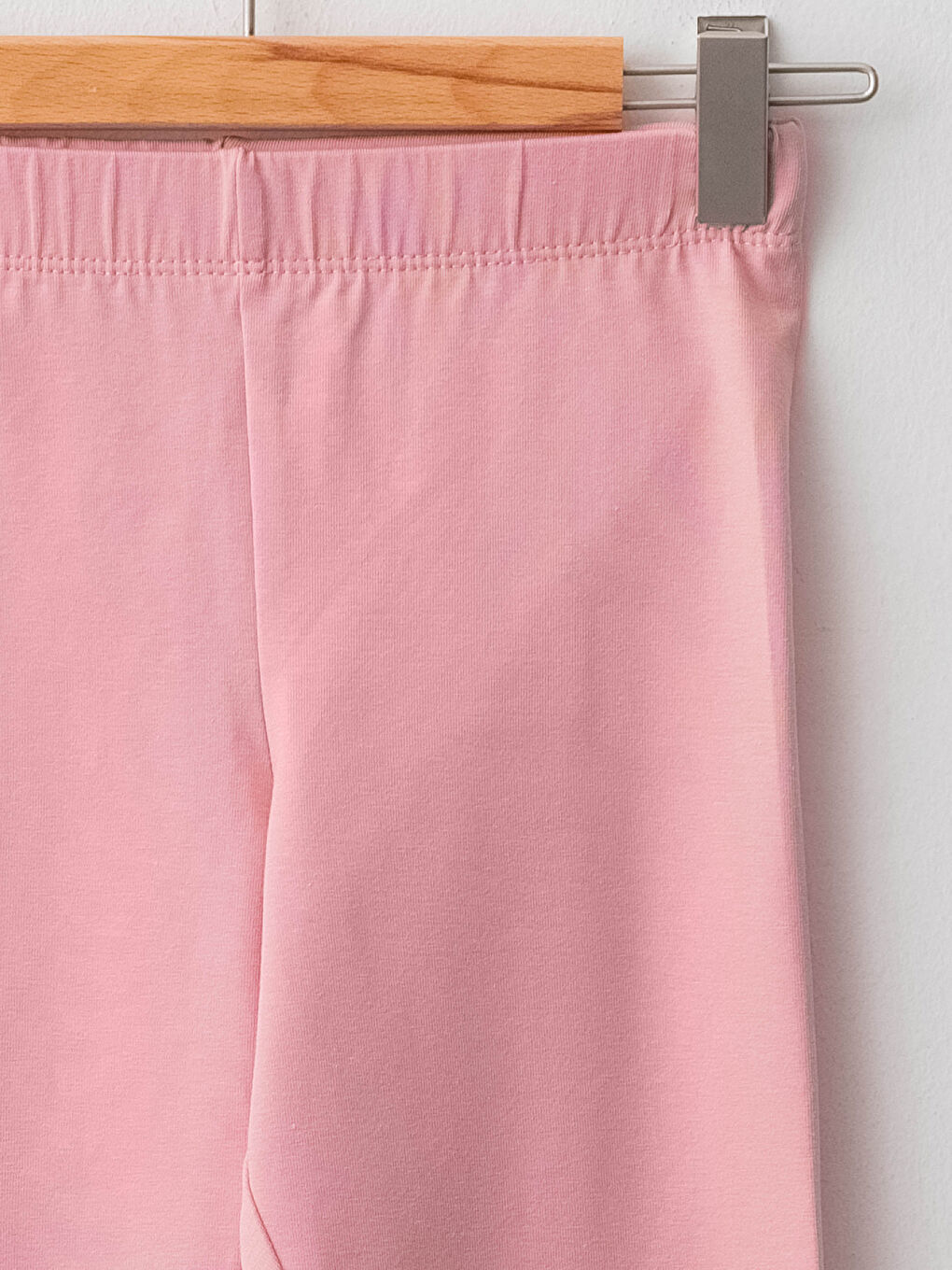 Elastic Waist Basic Cotton Girl Long Leggings-2