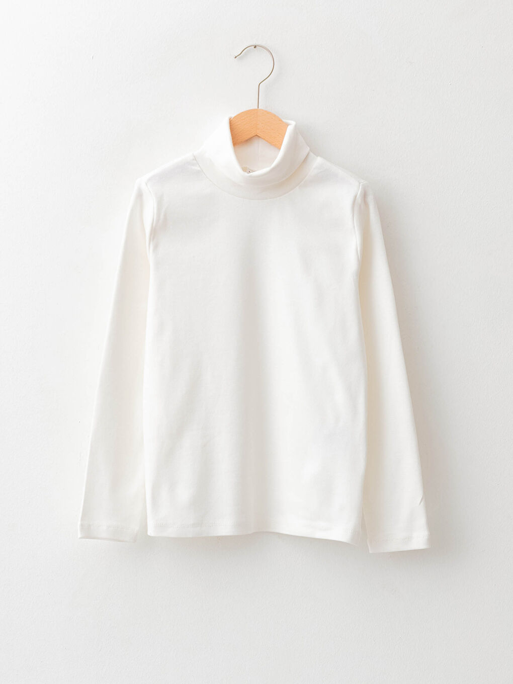 LCW Kids Rollkragen Basic Langarm Baumwolle Mädchen T-Shirt -W15553Z4-R9J