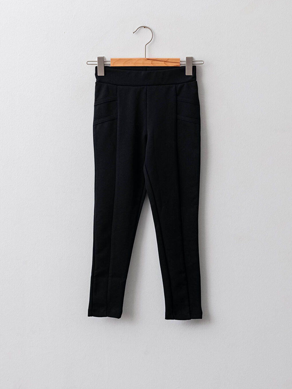 LCW Kids Girls' Basic Leggings Trousers with Elasticated Waist -W15555Z4-CVL