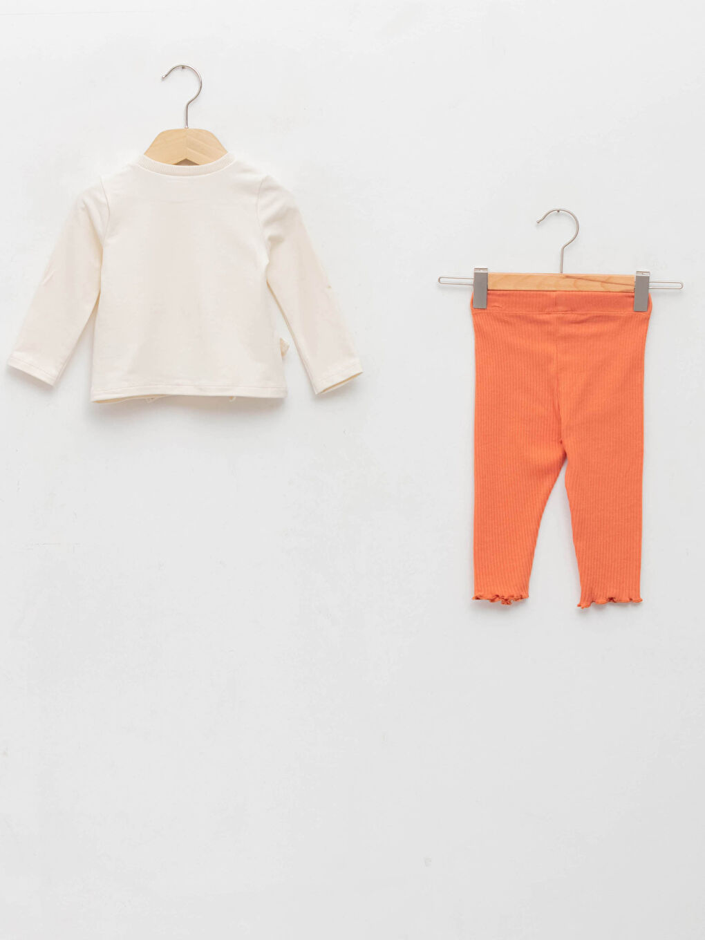 Μπλούζα Φούτερ και Κολάν με Στρογγυλή Λαιμόκοψη, Μακρυμάνικη, με Μοτίβο, Σετ 2-Pack για Μωρά - Για Κορίτσια-1