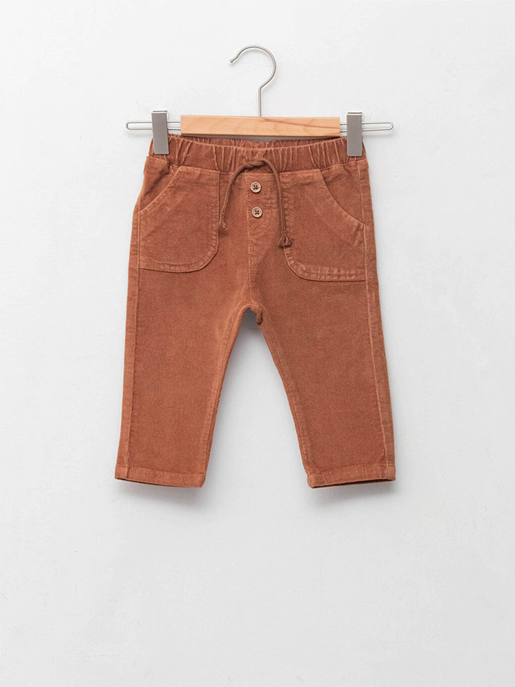 Pantalon Basique en Velours pour Bébés Garçons à Taille Élastiquée