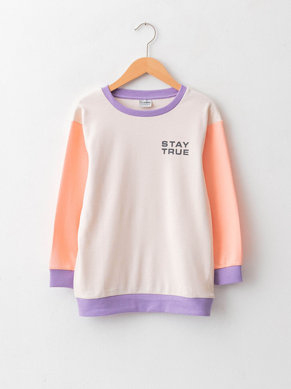 LCW Kids Crew Neck Printed Long Sleeve Boys' Sweatshirt -W15825Z4-LXE