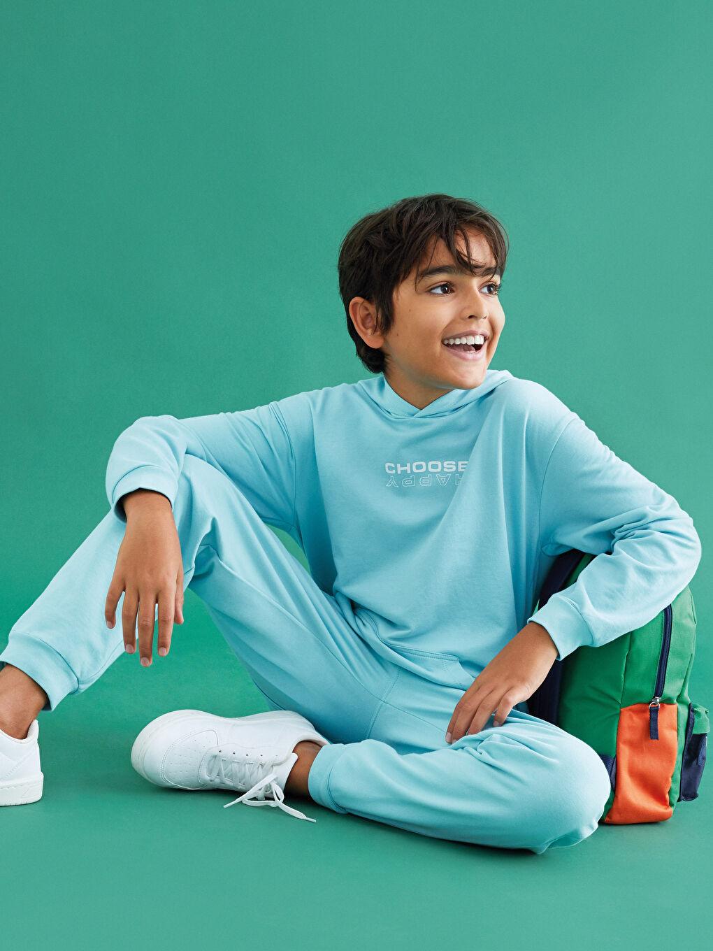 Спортивные джоггеры для мальчиков с принтом и эластичным поясом-1